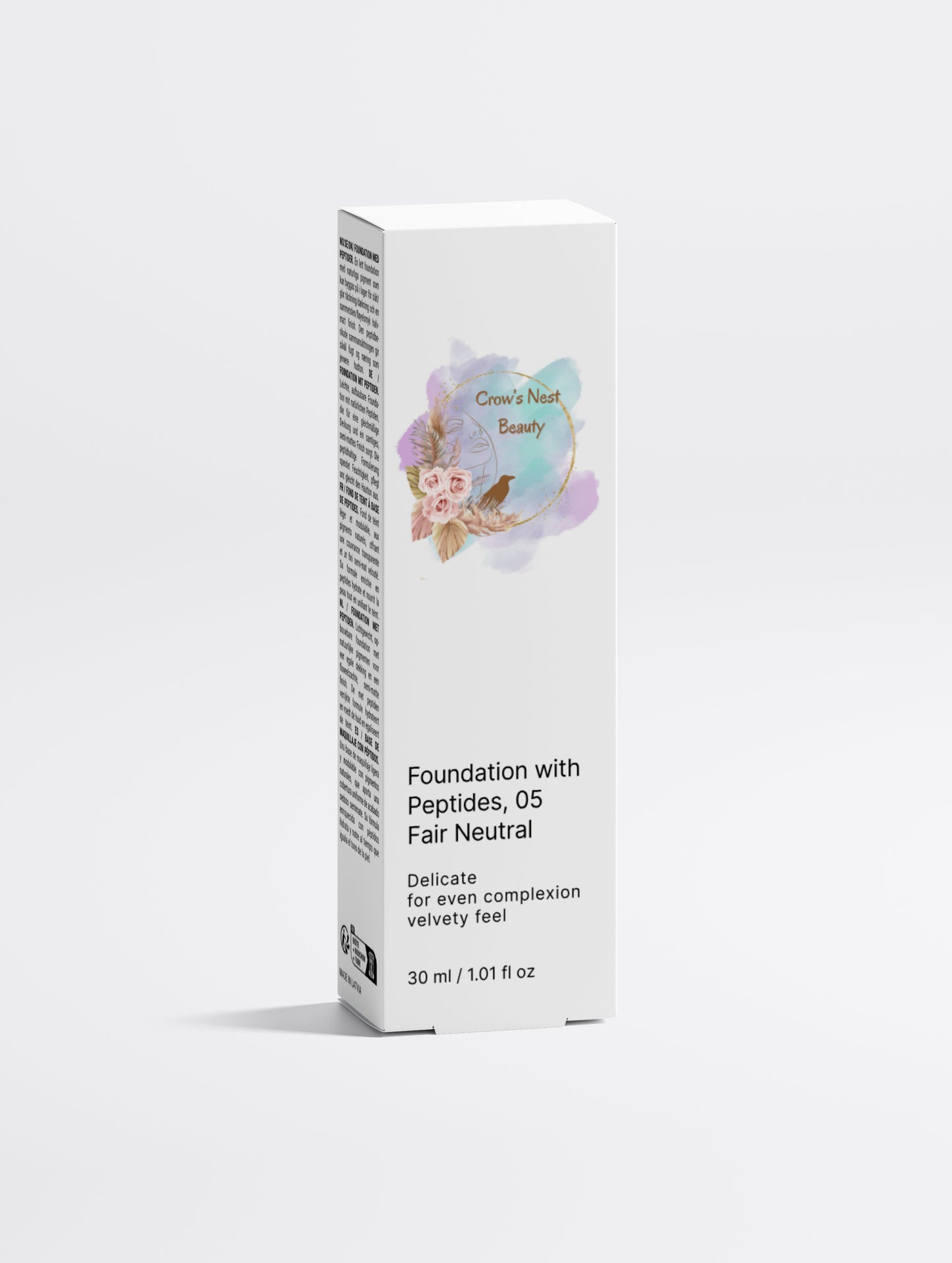Foundation with Peptides, 05 Fair Neutral - Crow’s Nest Beauty