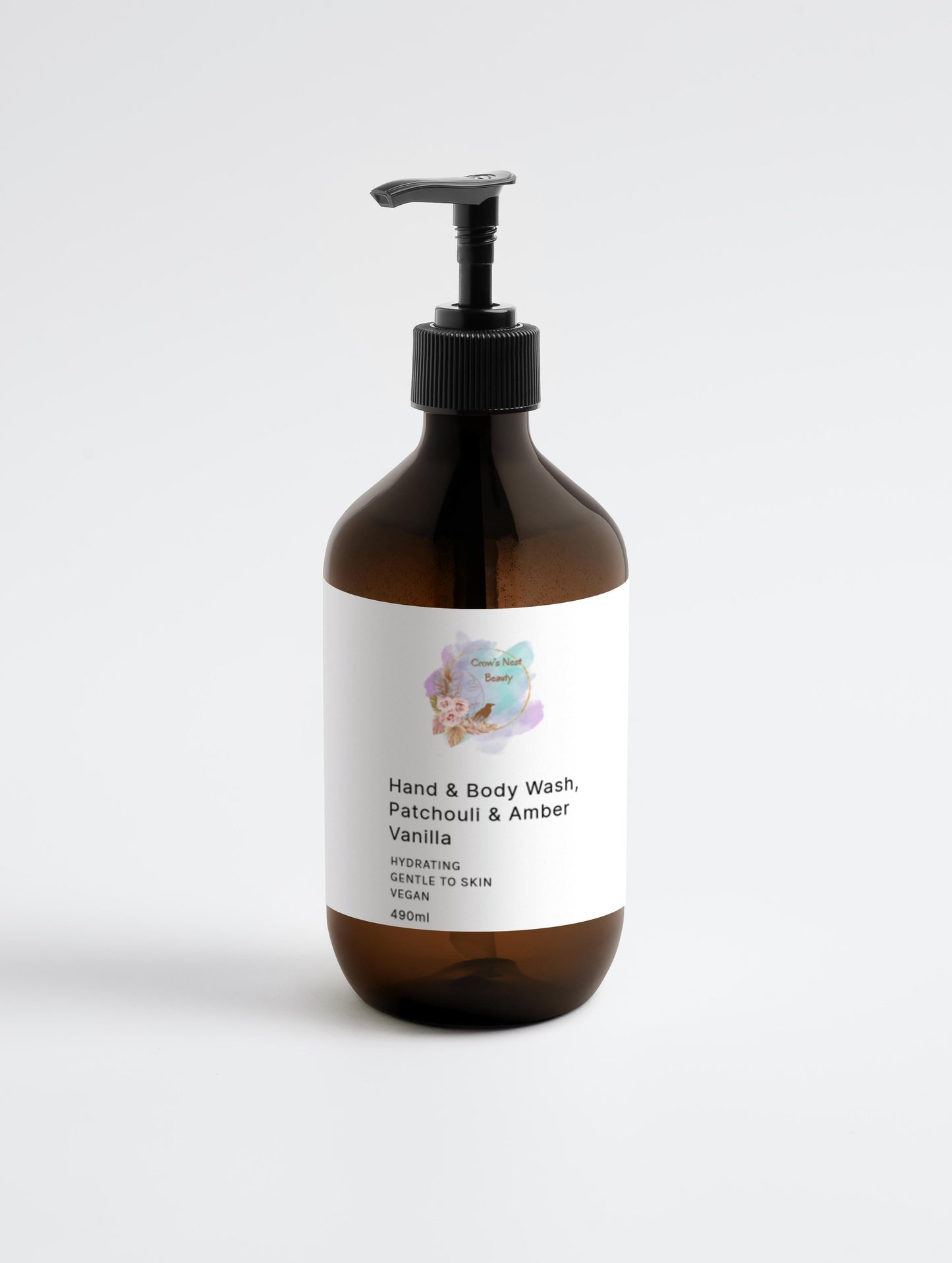 Hand & Body Wash, Patchouli & Amber Vanilla - Crow’s Nest Beauty