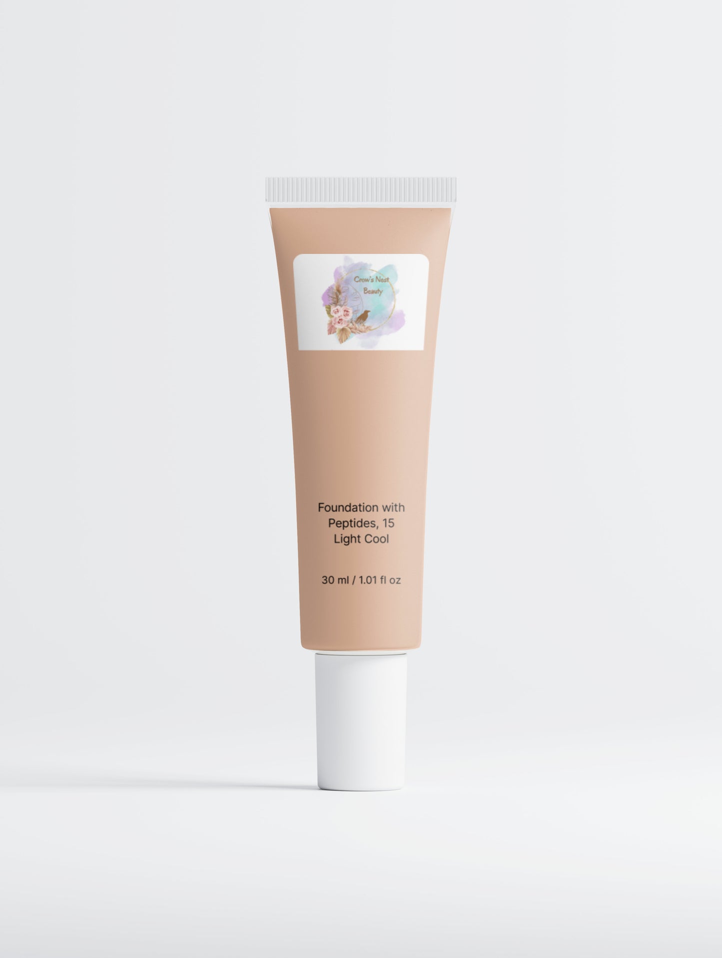 Foundation with Peptides, 15 Light Cool - Crow’s Nest Beauty