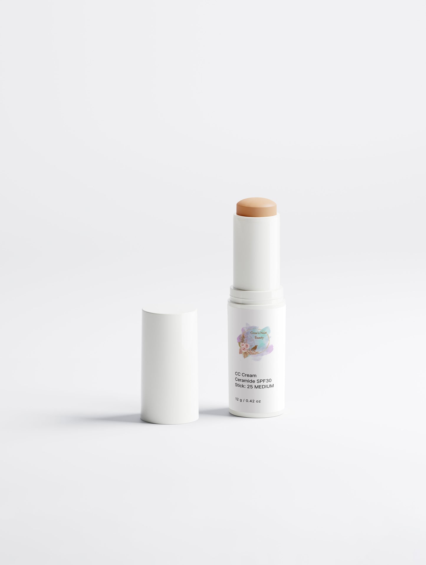 CC Cream Ceramide SPF30 Stick: 25 MEDIUM - Crow’s Nest Beauty