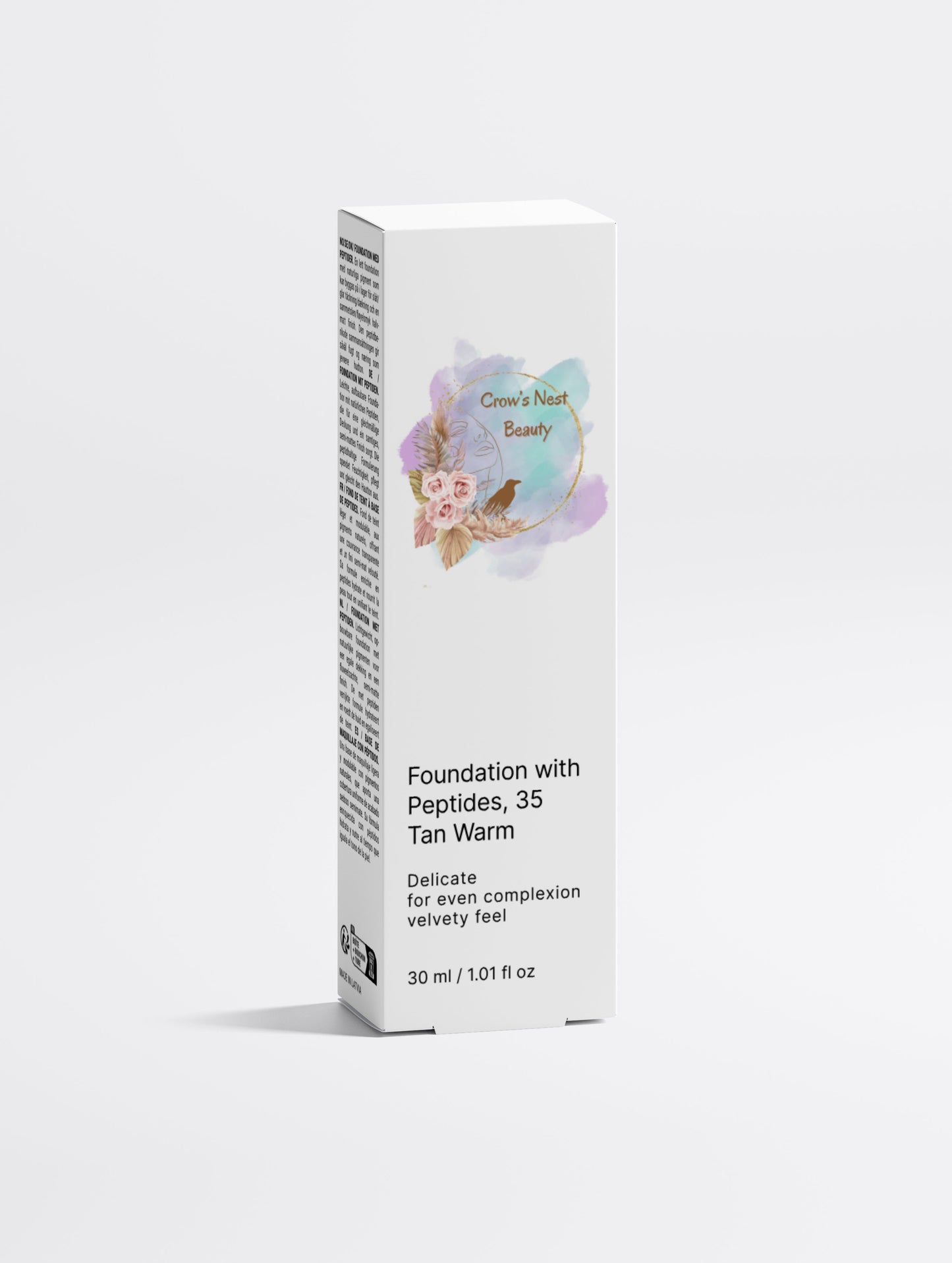 Foundation with Peptides, 35 Tan Warm - Crow’s Nest Beauty 