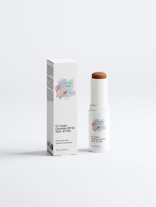 CC Cream Ceramide SPF30 Stick: 30 TAN - Crow’s Nest Beauty 