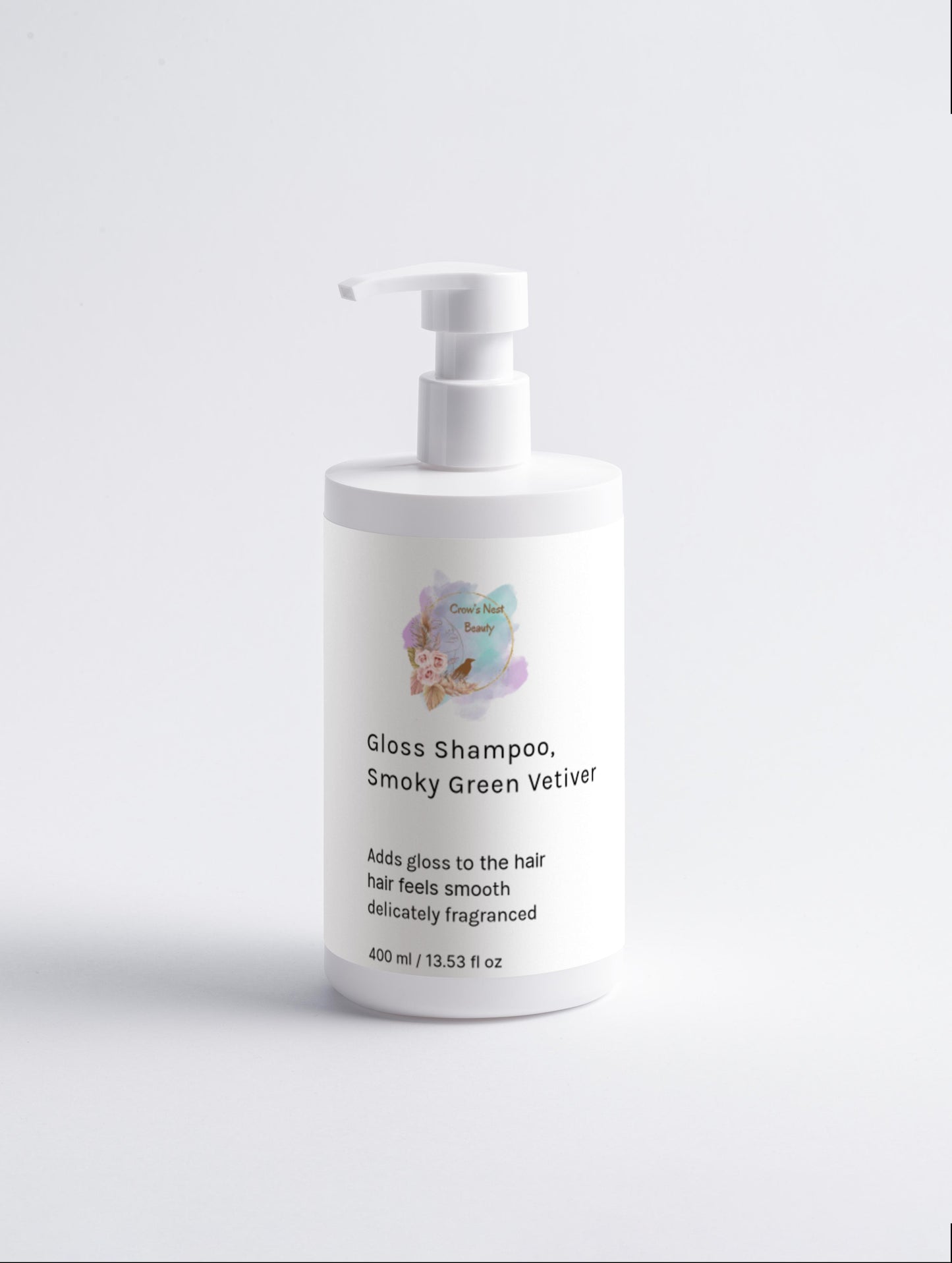 Gloss Shampoo, Smoky Green Vetiver - Crow’s Nest Beauty 