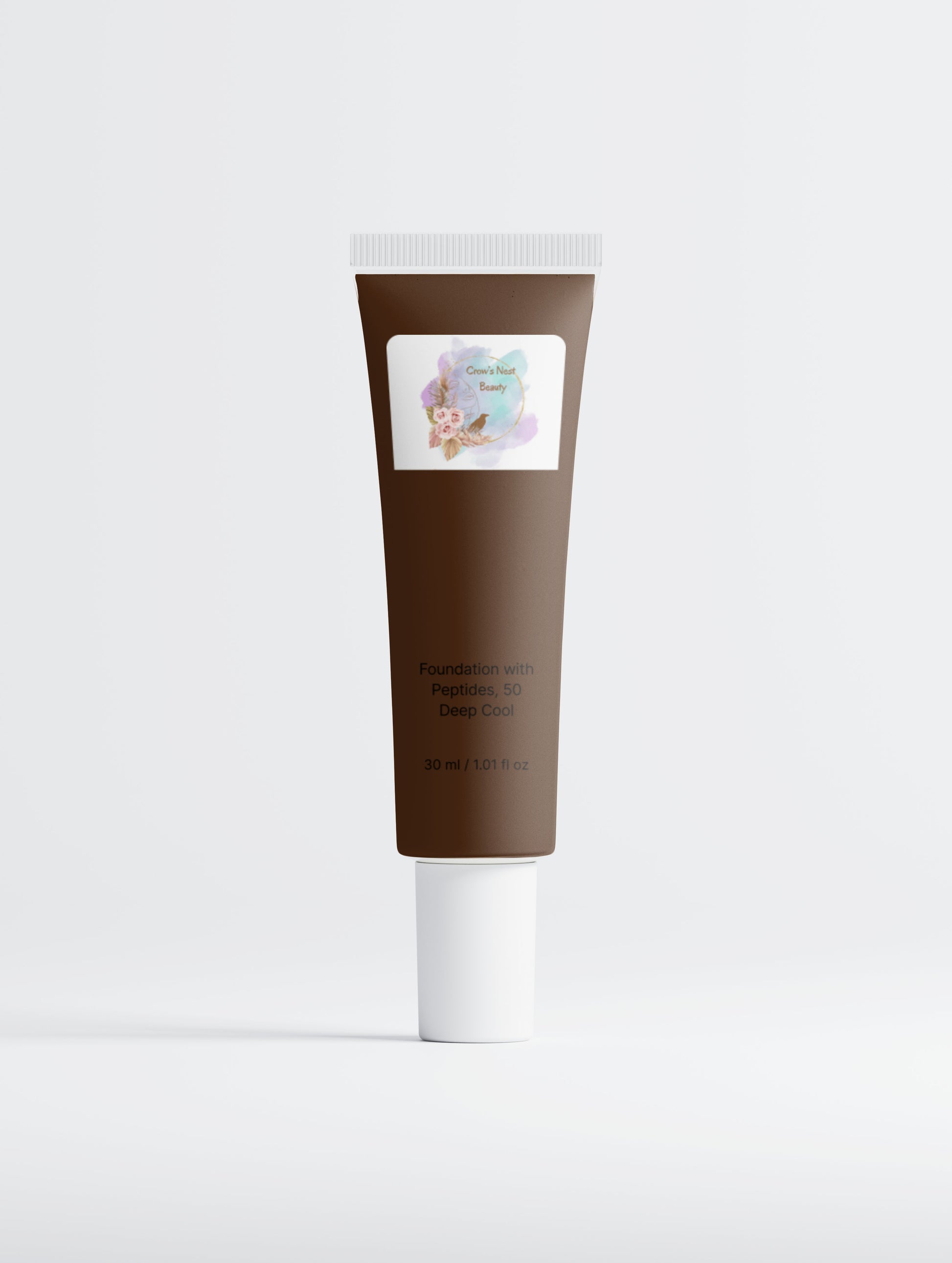 Foundation with Peptides, 50 Deep Cool - Crow’s Nest Beauty 