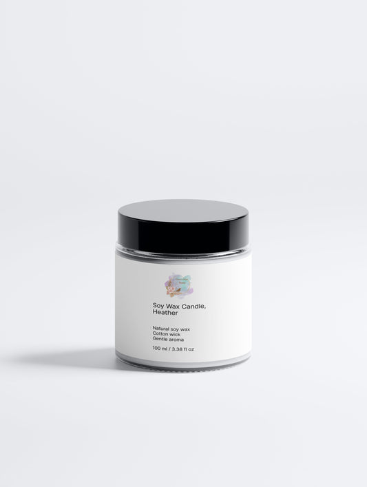 Soy Wax Candle, Heather - Crow’s Nest Beauty 