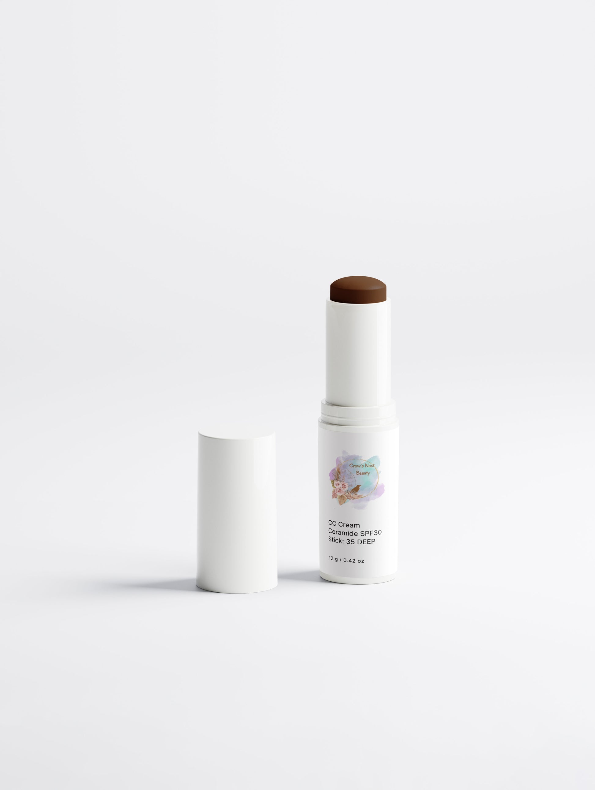 CC Cream Ceramide SPF30 Stick: 35 DEEP - Crow’s Nest Beauty 