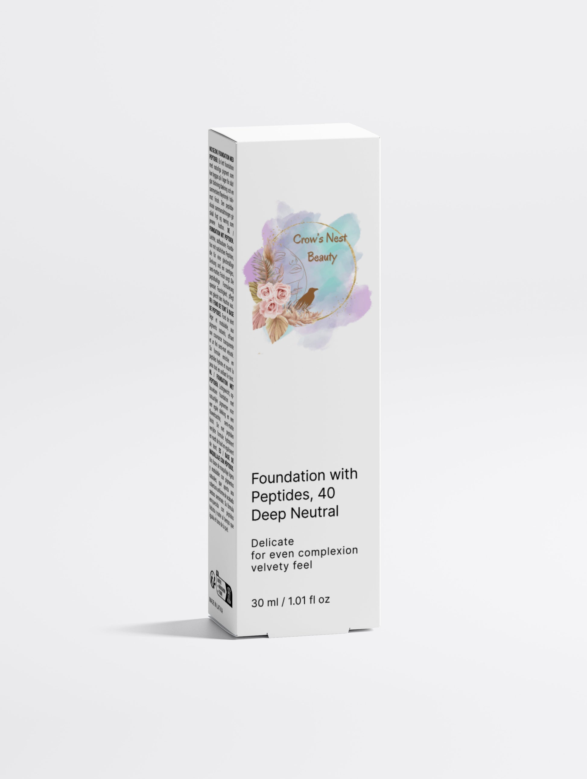 Foundation with Peptides, 40 Deep Neutral - Crow’s Nest Beauty 