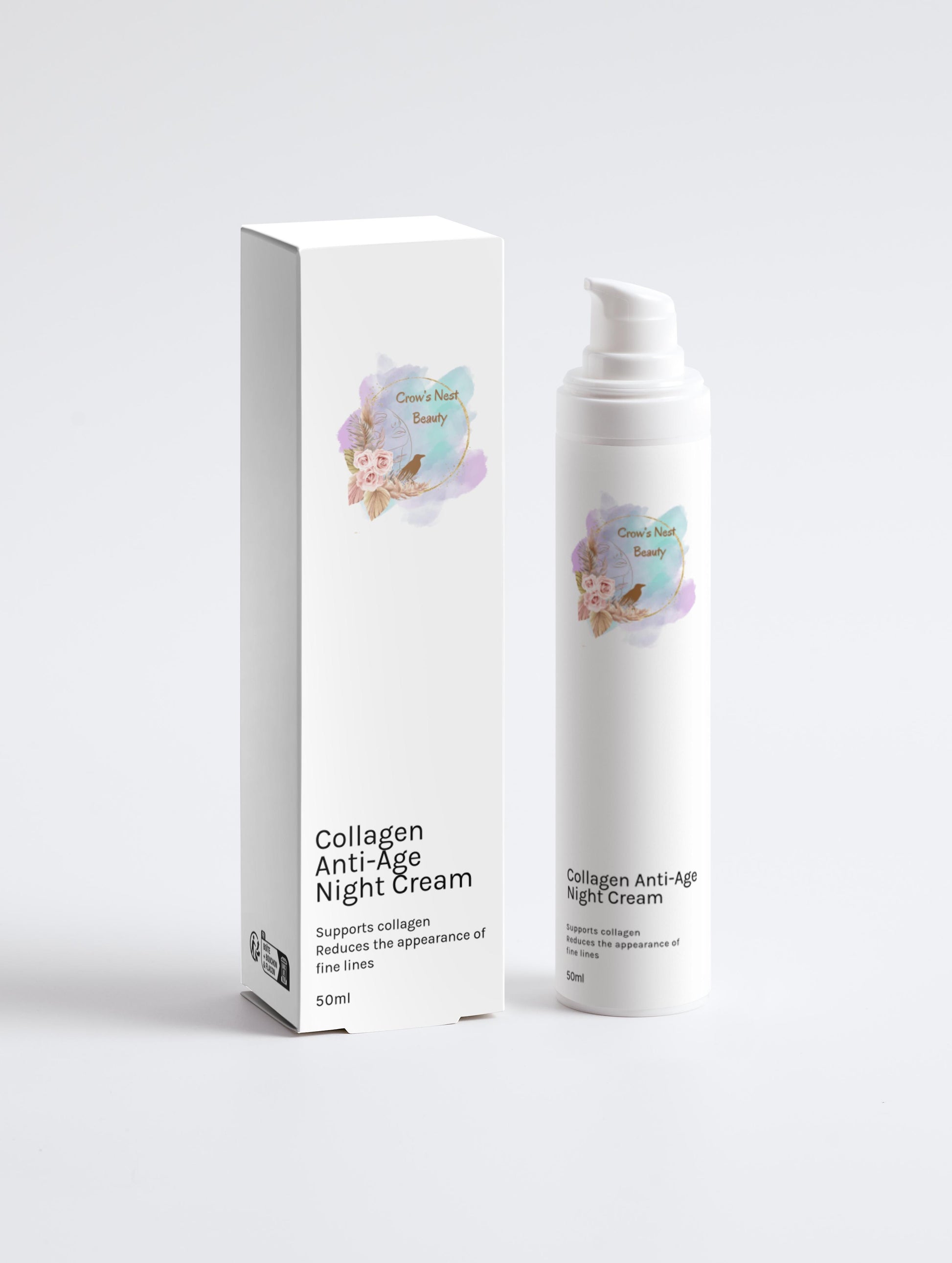 Collagen Anti-Age Night Cream - Crow’s Nest Beauty 